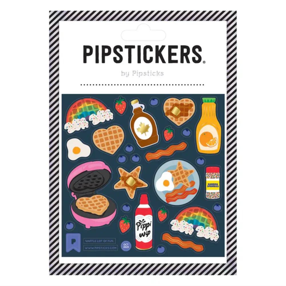 Pipsticks, Stickers, Art & School, 4"x4", Waffle Lot of Fun, 895744